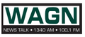 Newstalk 1360 and 100.1 WAGN - No Stream Available Logo