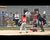 Escanaba's Trevor Streichert gets a base hit.