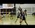 Menominee's Jen Woods with an emphatic kill.