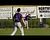 Logan Lamb cracks a double off the fence.