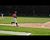 Escanaba's Jake Anderson gets the base hit.