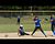 Delaney Cram tags out Kaylee Vanderveen at plate