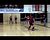 The boys against the girls in dodgeball.